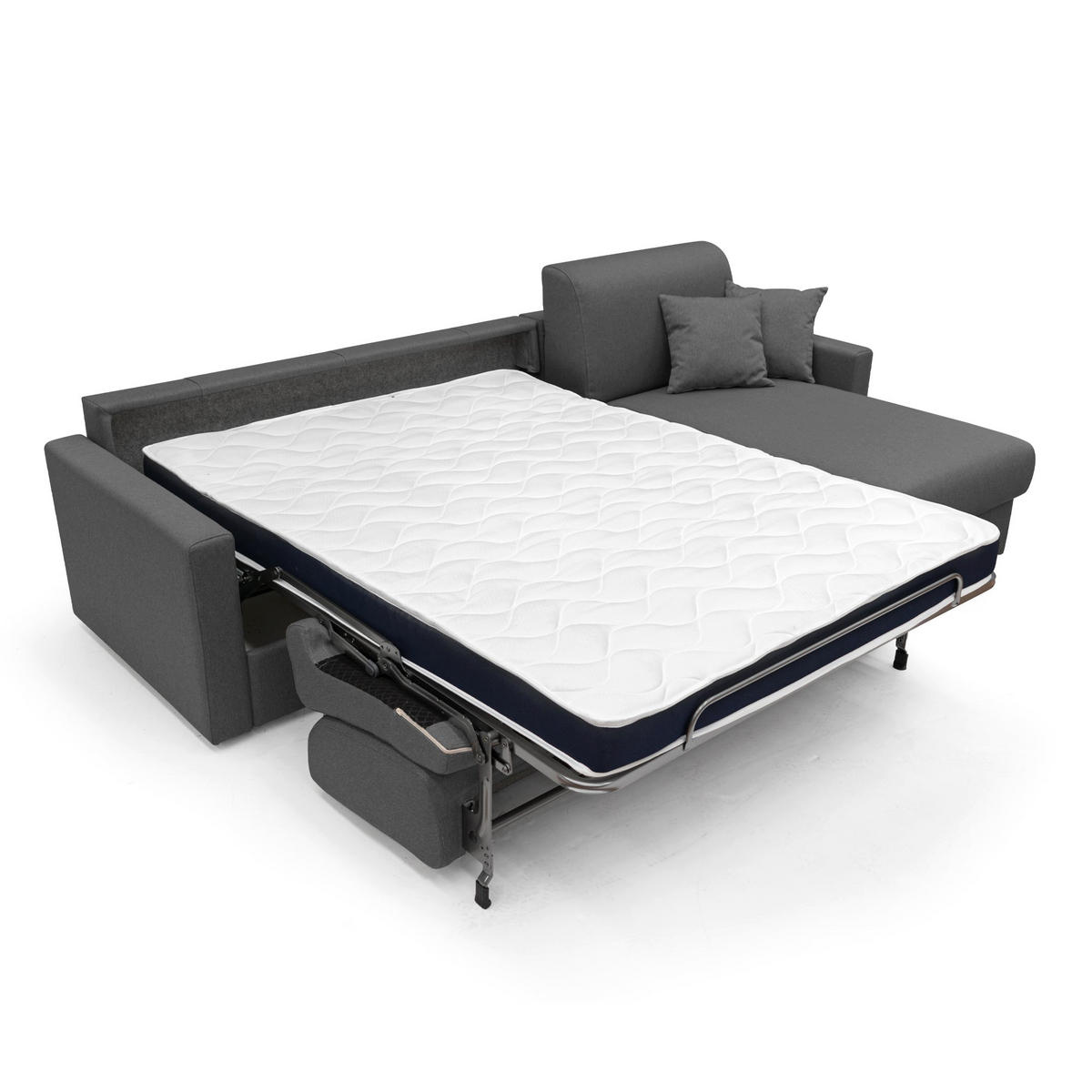 ECKSOFA LINKS Chris - Anthrazit, Textil (268/96cm) - Divani.store