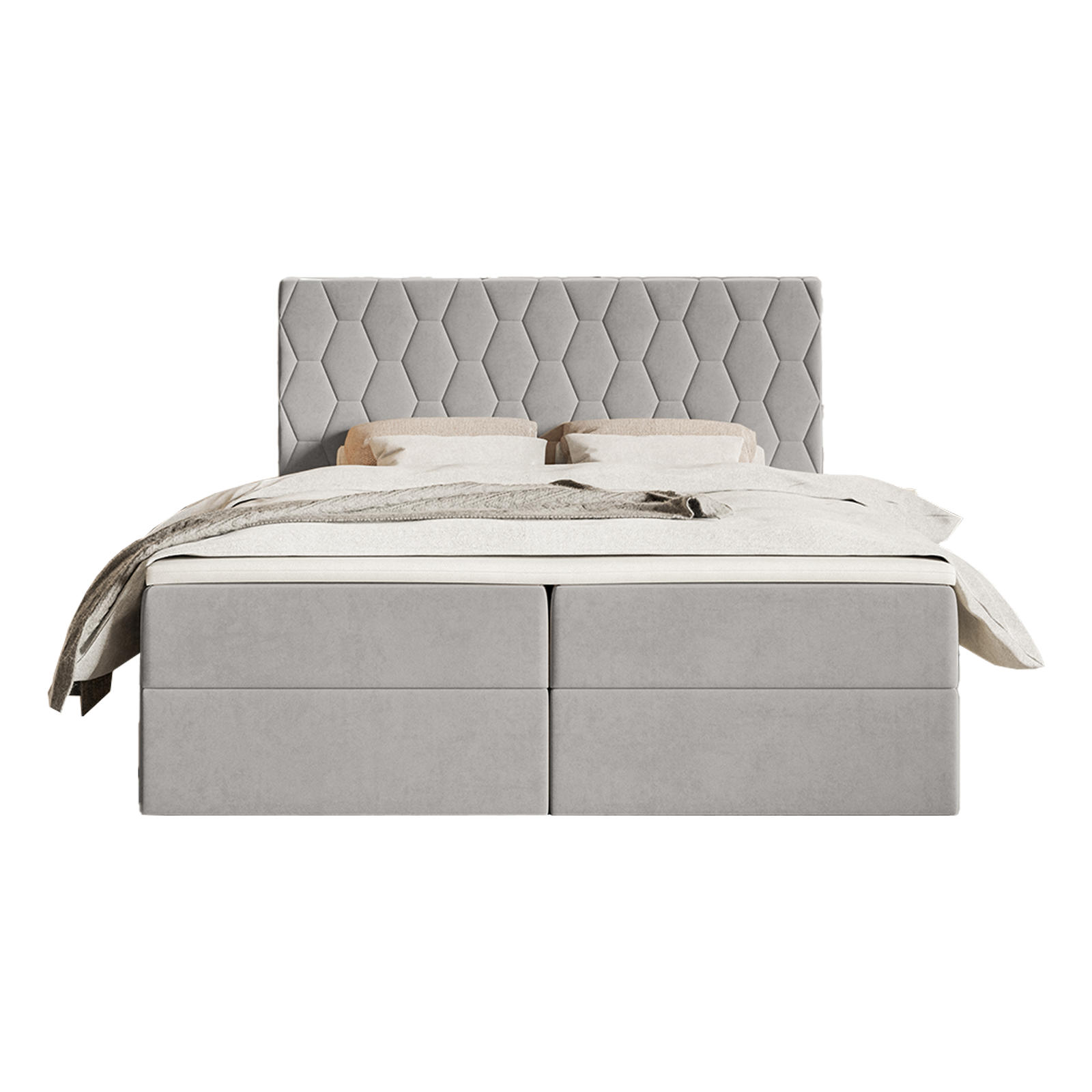 Fedve Boxspringbett Grau 180x200 cm