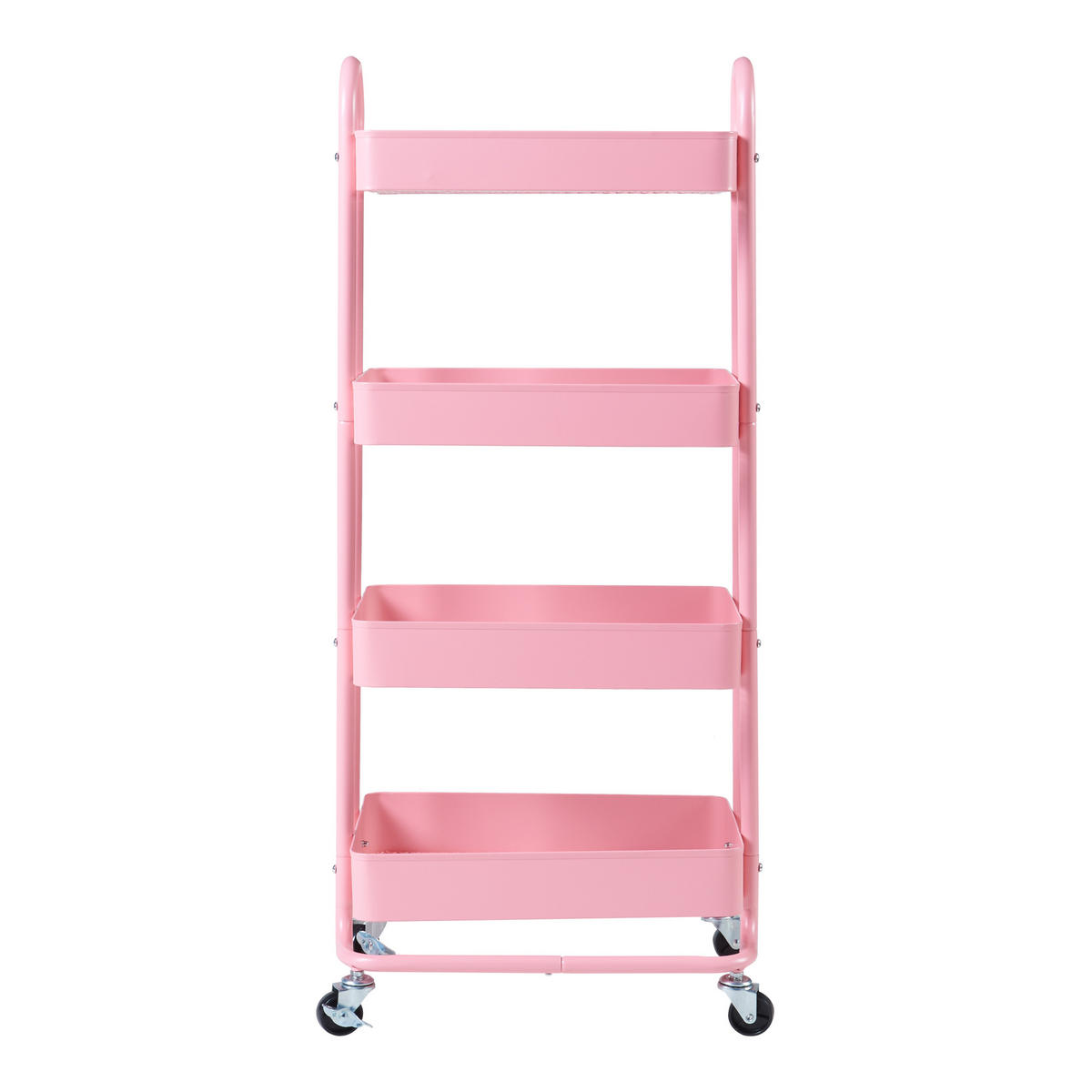 SERVIERWAGEN Pyhäntä - Pink, Metall (46/103.5/35cm) - [en.casa]