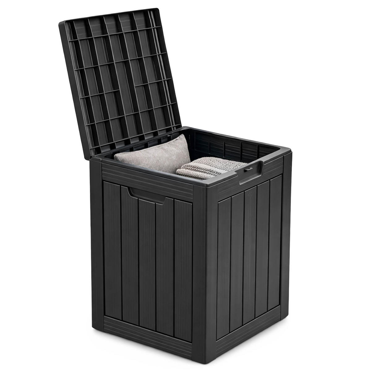GARTENBOX 113L Schwarz - Schwarz, Kunststoff (46/58.5/43cm) - Akord