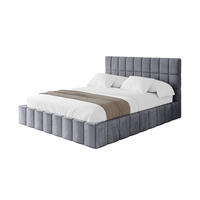 POLSTERBETT mit Bettkasten und Lattenrost, Boxbett ohne Matratze - AMEA 120x200 Dunkelgrau - Dunkelgrau, Holzwerkstoff/Textil (120/200cm) - ALTDECOR