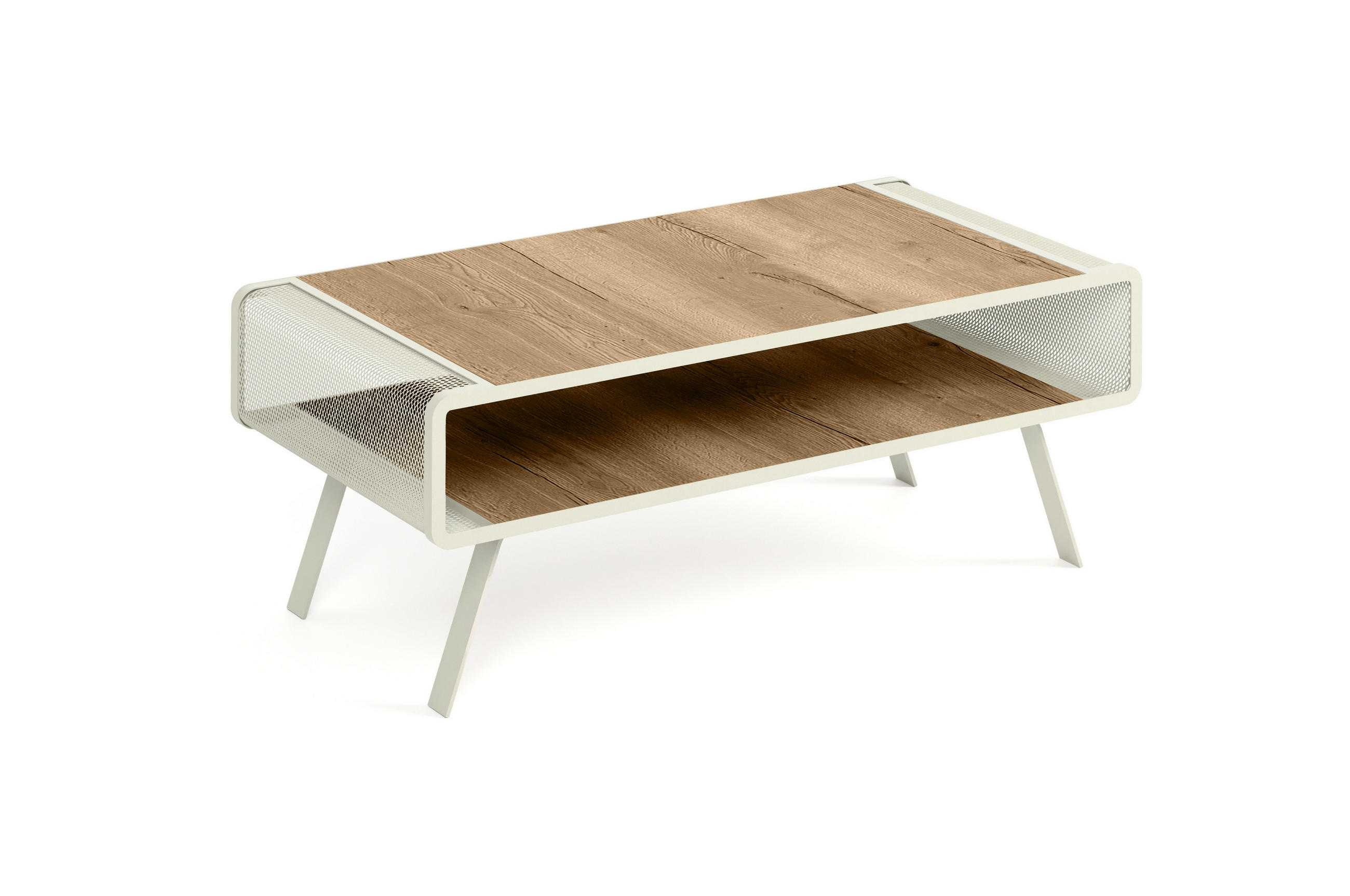 COUCHTISCH TORPE - Hellbraun/Kaschmir, Holzwerkstoff (60/121/45cm) - Meblini