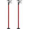 TELESKOPSTÜTZEN 2er Set, mit Schnellspannsystem, rot - Rot, Textil - tectake
