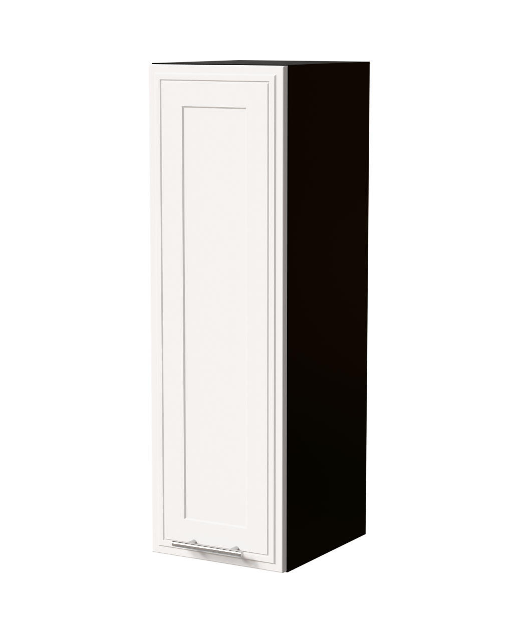 HÄNGESCHRANK Salo W4/30 Schwarz / Weiß Matt 30 / 32,5 / 96cm - Schwarz/Weiß, Holz/Holzwerkstoff (30/96/32.5cm) - Feldmann-Wohnen