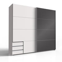 SCHWEBETÜRENSCHRANK Vieste-43 - Weiß, Holzwerkstoff (225/208/65cm) - Lomado