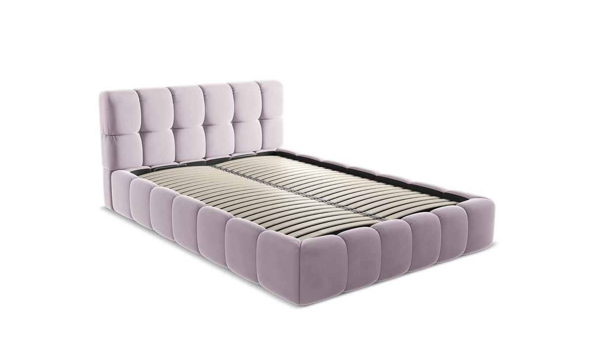 POLSTERBETT mit Bettkasten und Lattenrost 160x228 Gelb - Currygelb/Gelb, Kunststoff/Textil (140/200cm) - Makamii