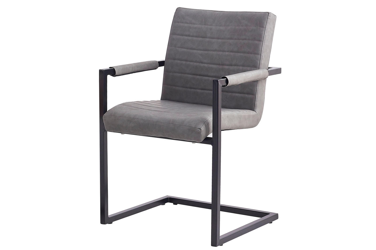 FREISCHWINGER PARZIVO - Schieferfarben/Anthrazit, Leder/Metall (46/84/42cm) - SAM
