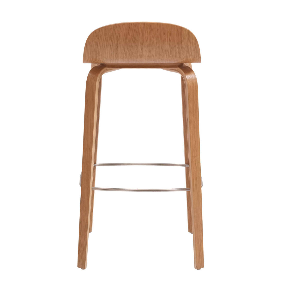 BARHOCKER, Braun - Braun, Holz (40/80/38cm) - Oviala