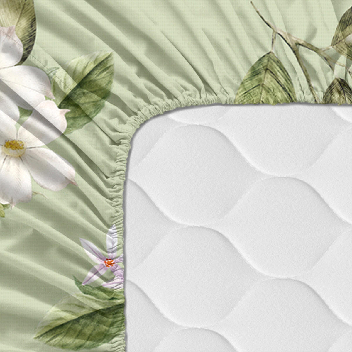 SPANNBETTTUCH azahara 140x200x32 cm mehrfarbig - Multicolor, Textil (140/200cm) - Happy Friday