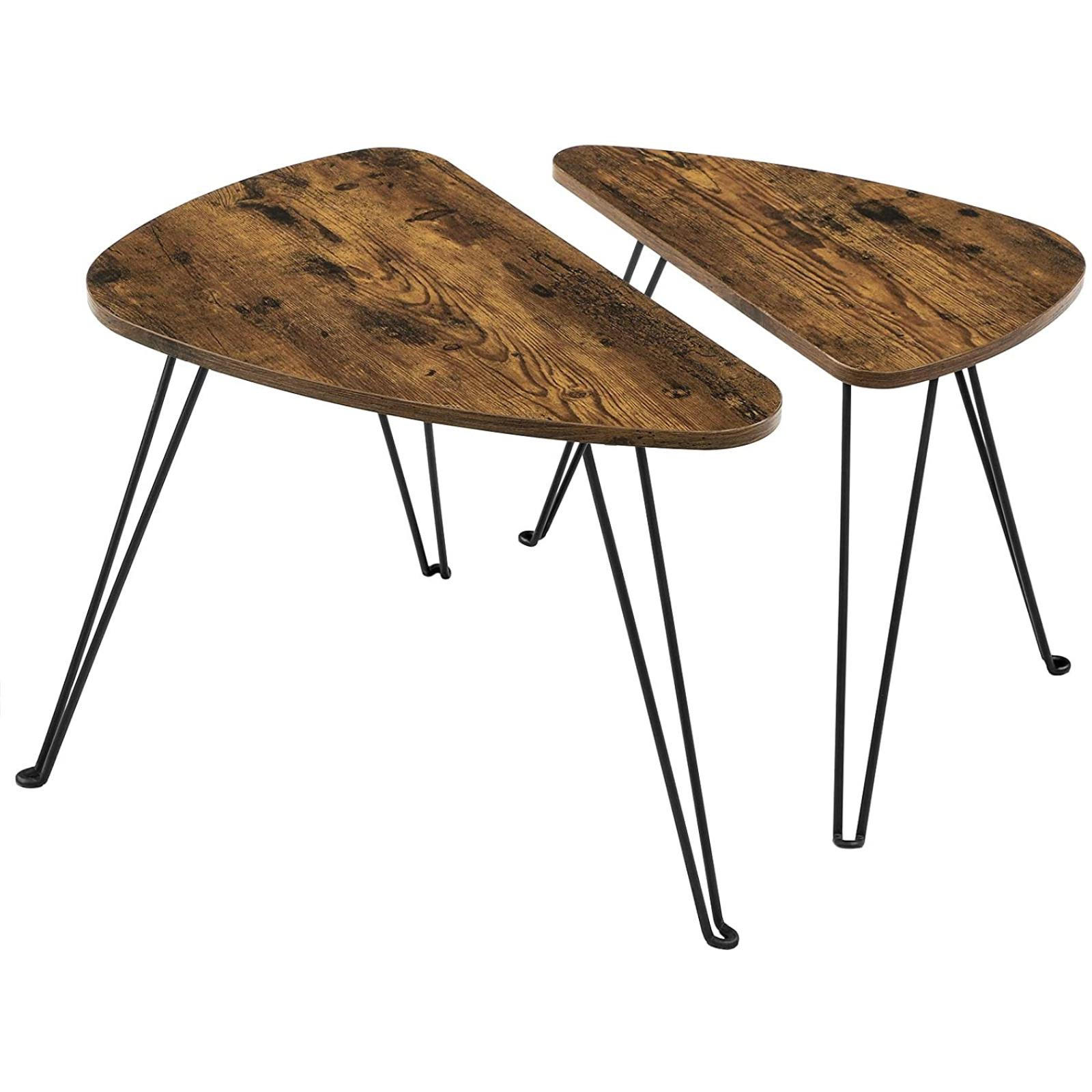 Begryf Couchtisch Dunkelbraun, Schwarz 60x47.5x38 cm