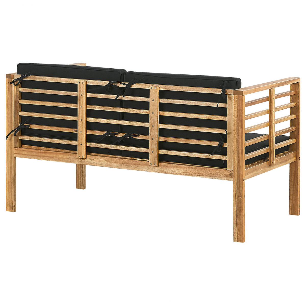 4-SITZER LOUNGE SET Akazienholz Hellbraun Pacific - Hellbraun, Holz - Beliani