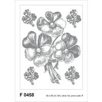 WANDTATTOO Blumen 65 x 85 cm - Grau, Papier (85/65/65cm) - Sanders & Sanders