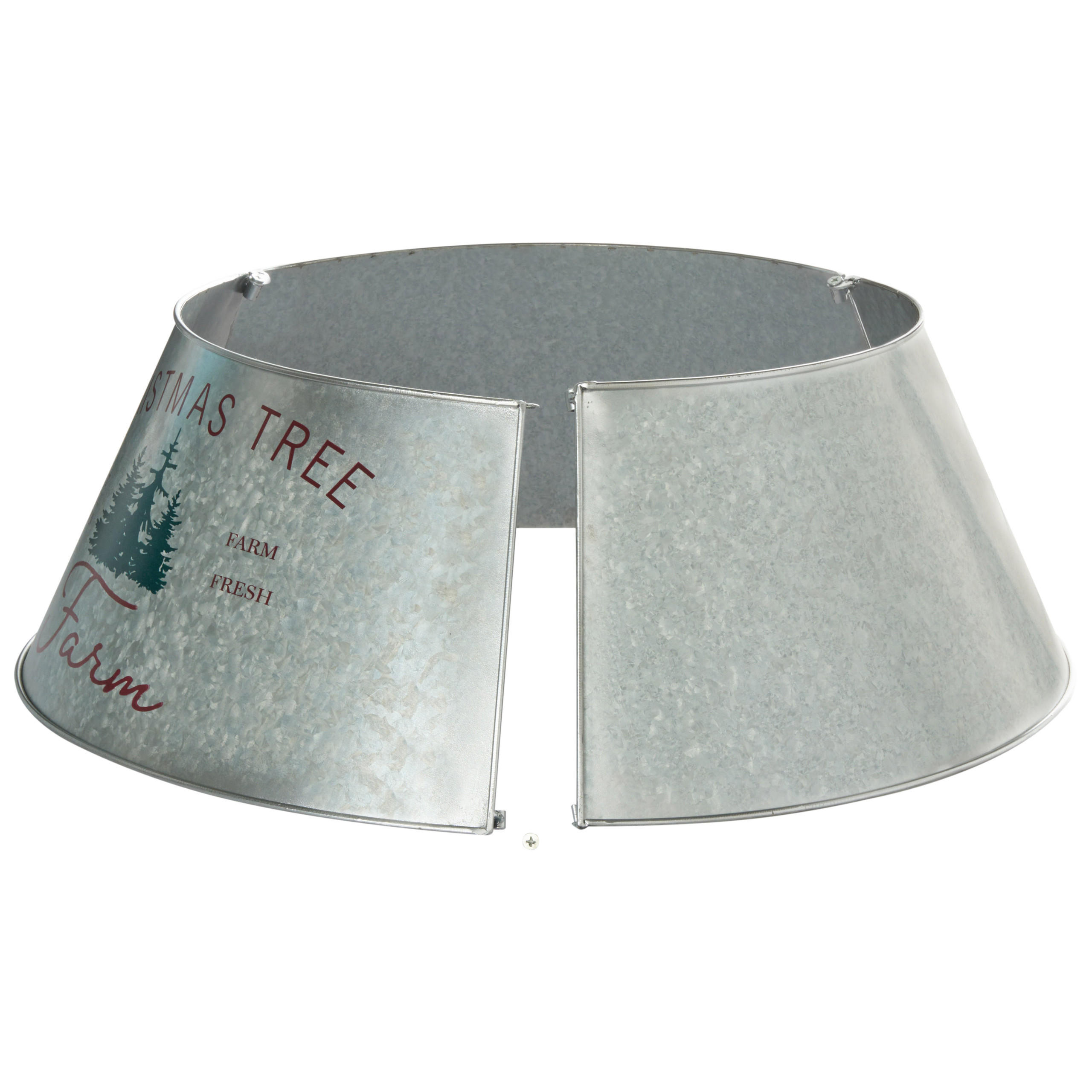 WEIHNACHTSBAUMKRAGEN 25 cm Silber Rovaniemi - Silberfarben, Metall (25cm) - Beliani