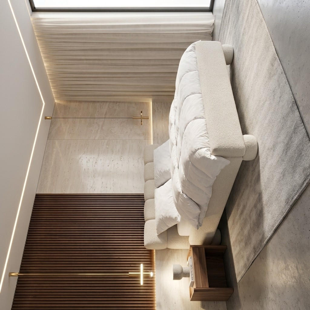 Furnistar Polsterbett Creme 200x200 cm
