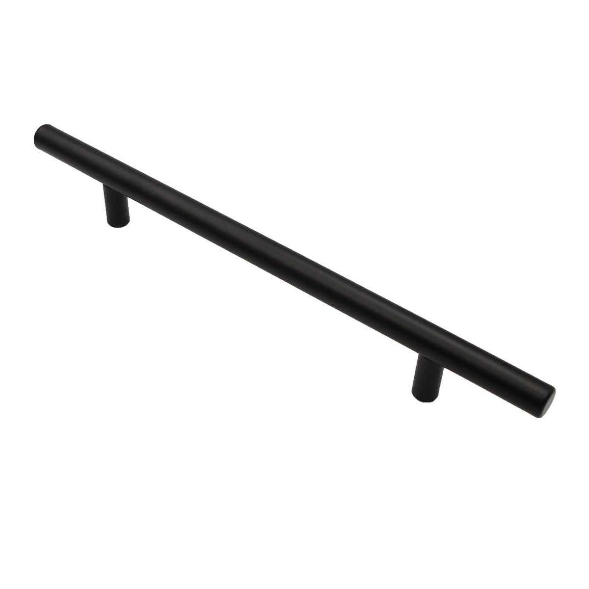 MÖBELGRIFF Schwarz 2er-Set 64 mm Edelstahl - Schwarz, Metall (3.7/1.5/18cm)