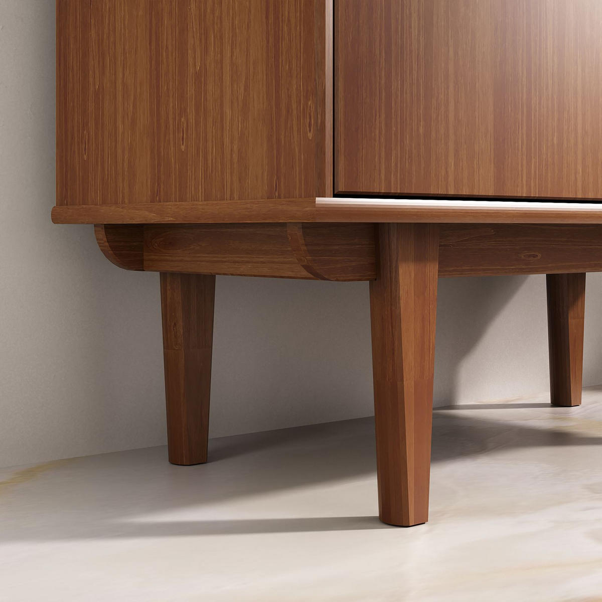 WOHNZIMMERSCHRANK SIMONA - Kastanienfarben, Holz (80/188/37cm) - IDIMEX