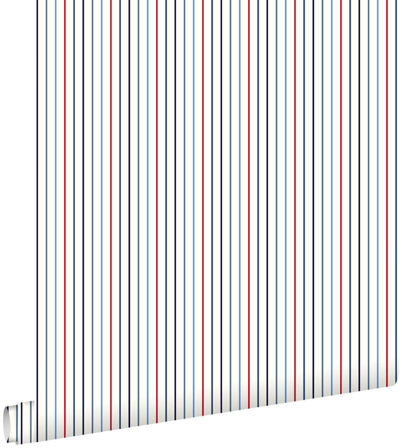 TAPETE Streifen 53 cm x 10.05 m - Blau, Papier (53/0.1cm) - ESTAhome