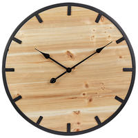 WANDUHR Tannenholz heller holzfarbton Caborca - Hellbraun, Holz (60/60/4cm) - Beliani