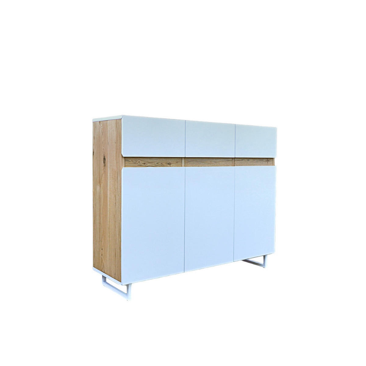 KOMMODE aus Massivholz für das Wohnzimmer DORIS - Eichefarben, Holz (120/105/40cm) - Rawood Furniture