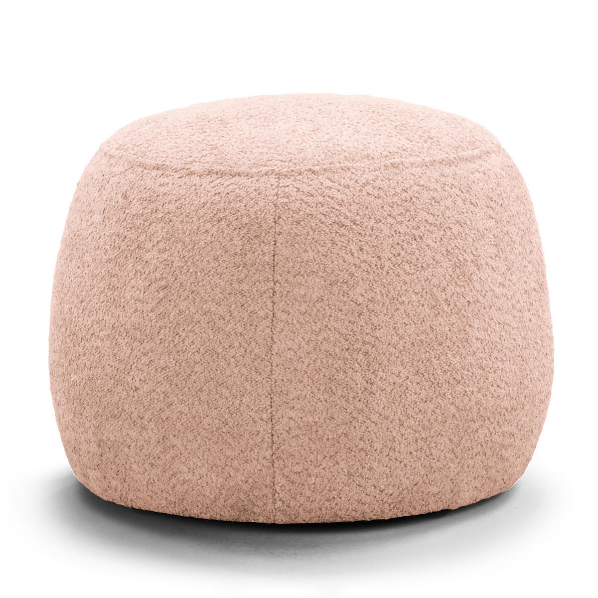 POLSTERHOCKER - Mauve/Schwarz, Textil (59/45/59cm) - home24