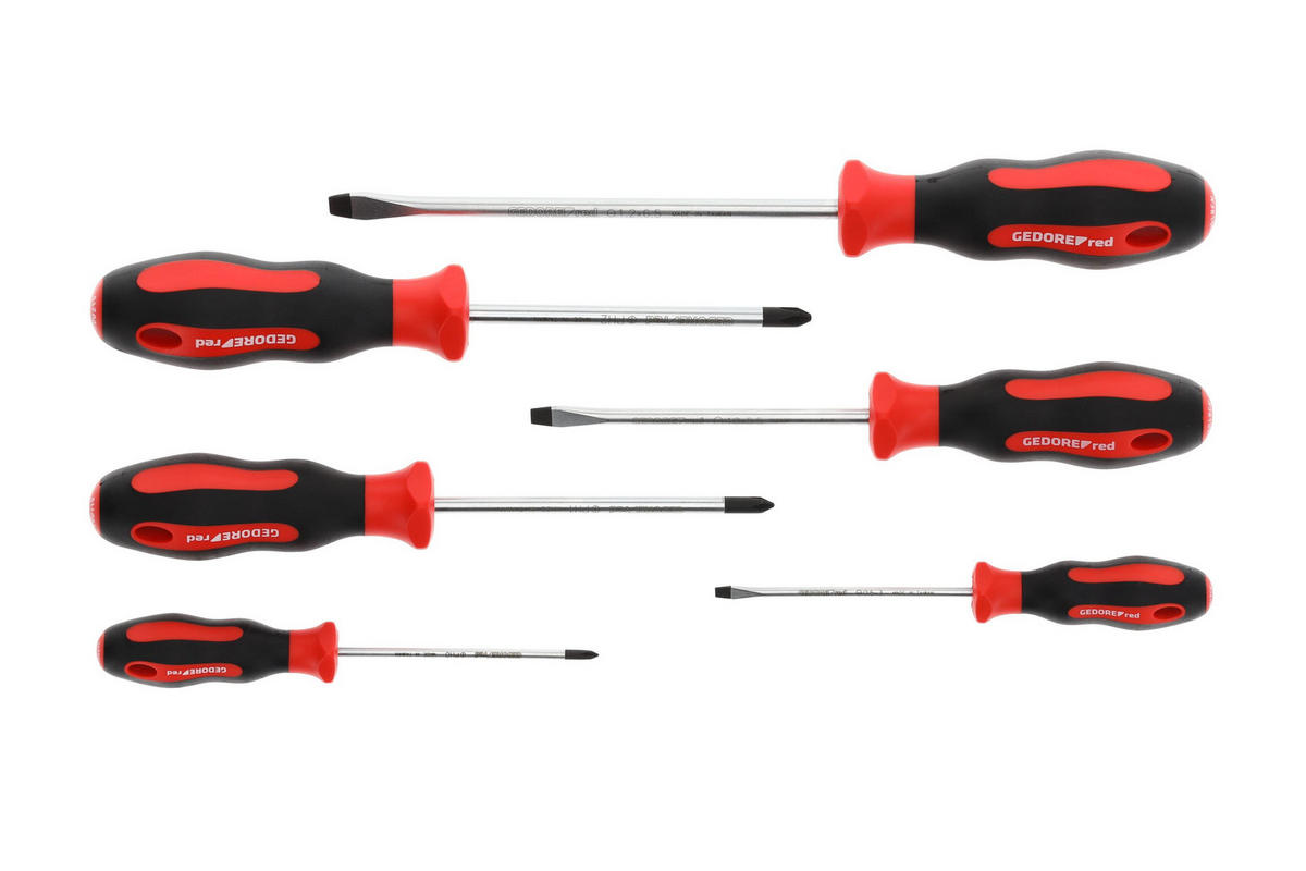 R38002006 2K-SCHRAUBENDREHERSATZ PH+SL 6-TEILIG - Multicolor, Kunststoff/Metall (13/27cm) - Gedore