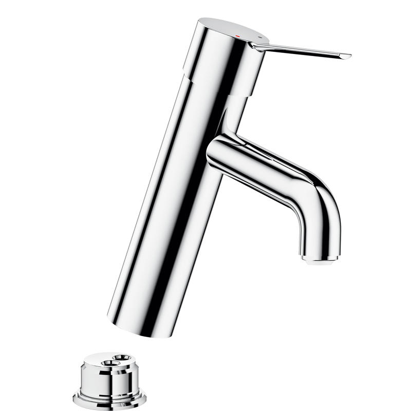 EINHEBEL-WASCHTISCHMISCHER BIOCLIP H.95, Hygiene-Ausführung - Chromfarben, Metall (22/9.5/30cm) - Delabie