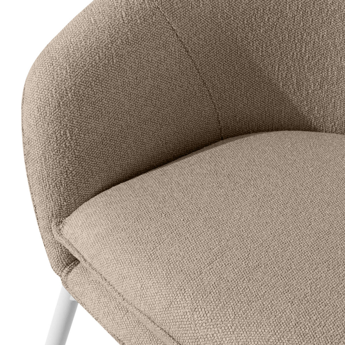 GARTENSESSEL SOLIS Loungesessel, - Hellbraun, Textil/Metall (69/76/66cm) - KONSIMO®