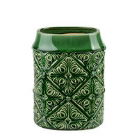 VASE Amandine Grün 20/14/27 cm Keramik - Grün, Keramik (27cm) - Mondex