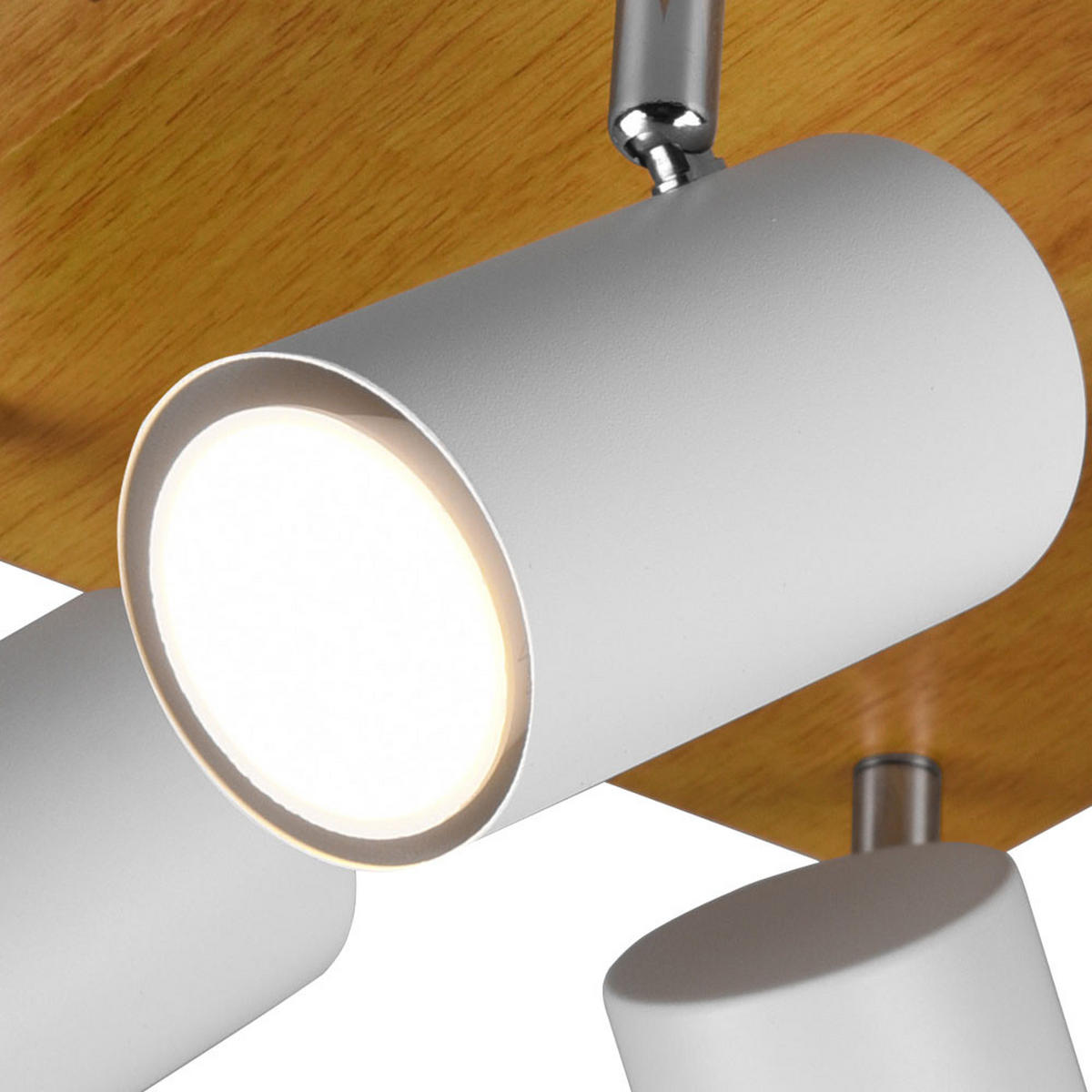 DECKENLEUCHTE Marley Holz Braun - Braun, Holz (22/22/16cm)