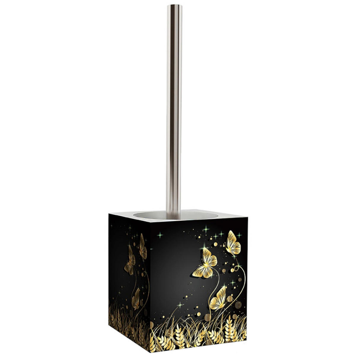 WC-BÜRSTE Silhouette - Goldfarben/Schwarz, Kunststoff (10/37/10cm) - Sanilo