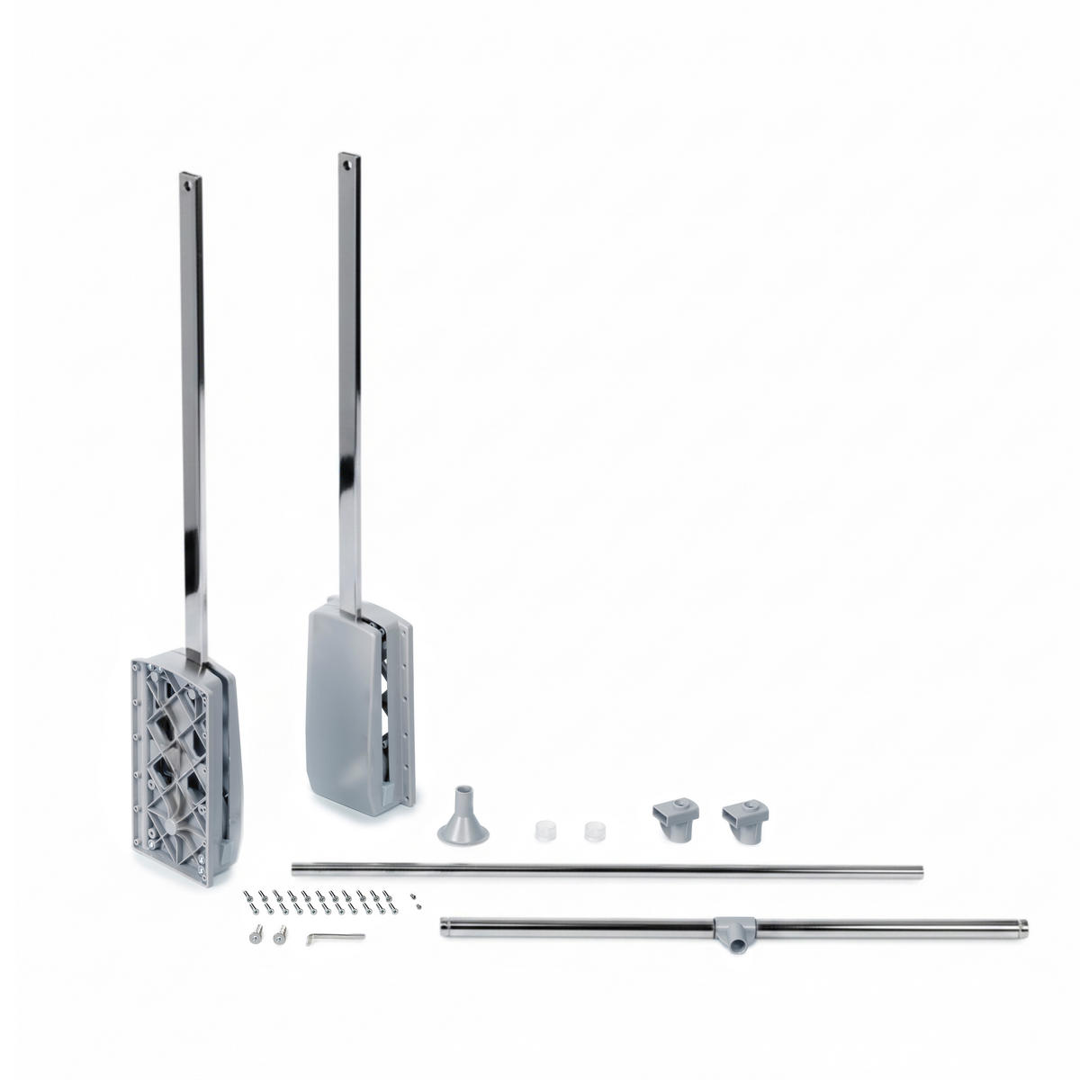 KLEIDERLIFT für Garderoben Hang, 450 - 600, Verchromt, Stahl und Kunststoff - Chromfarben, Metall (60/85/14cm) - EMUCA