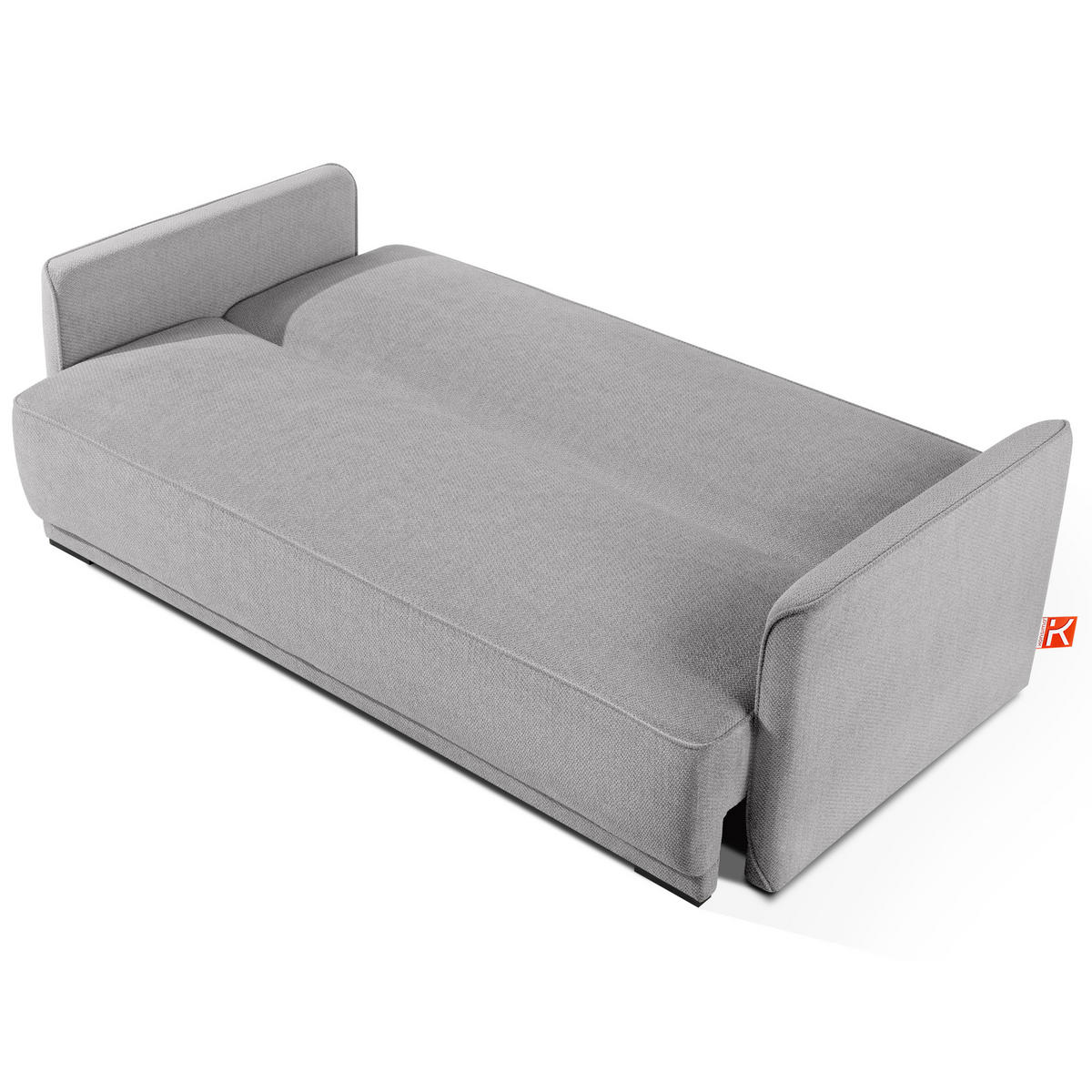 EINZELSOFA LIRIS, 3 Personen, Grau - Grau, Holz/Holzwerkstoff (208/91/98cm) - KONSIMO®