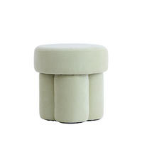 SITZPOUF Curtea Grün Ø42/43 cm - Grün, Holz (42/43/42cm) - Light & Living