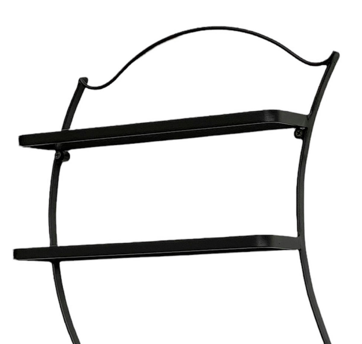 WEINREGAL für 5 Flaschen Metall Schwarz Wand 96269 - Schwarz, Metall (36/64/8cm) - DanDiBo