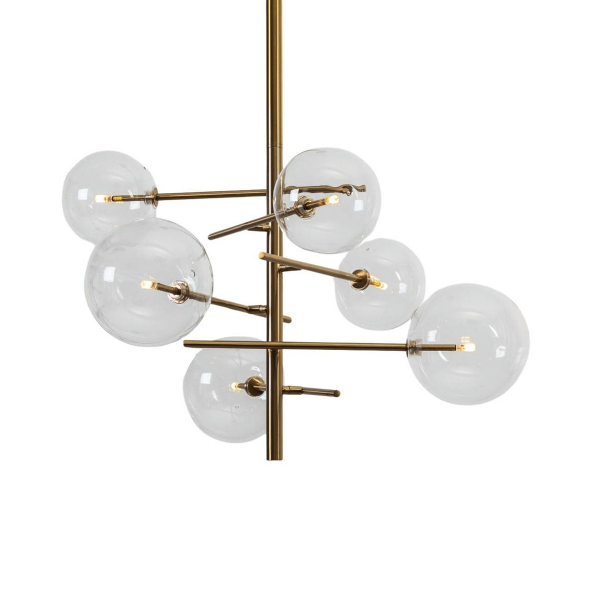 HÄNGELEUCHTE Osam, Messing, 96cm - Goldfarben, Metall (70/70/96cm) - KOSILUM