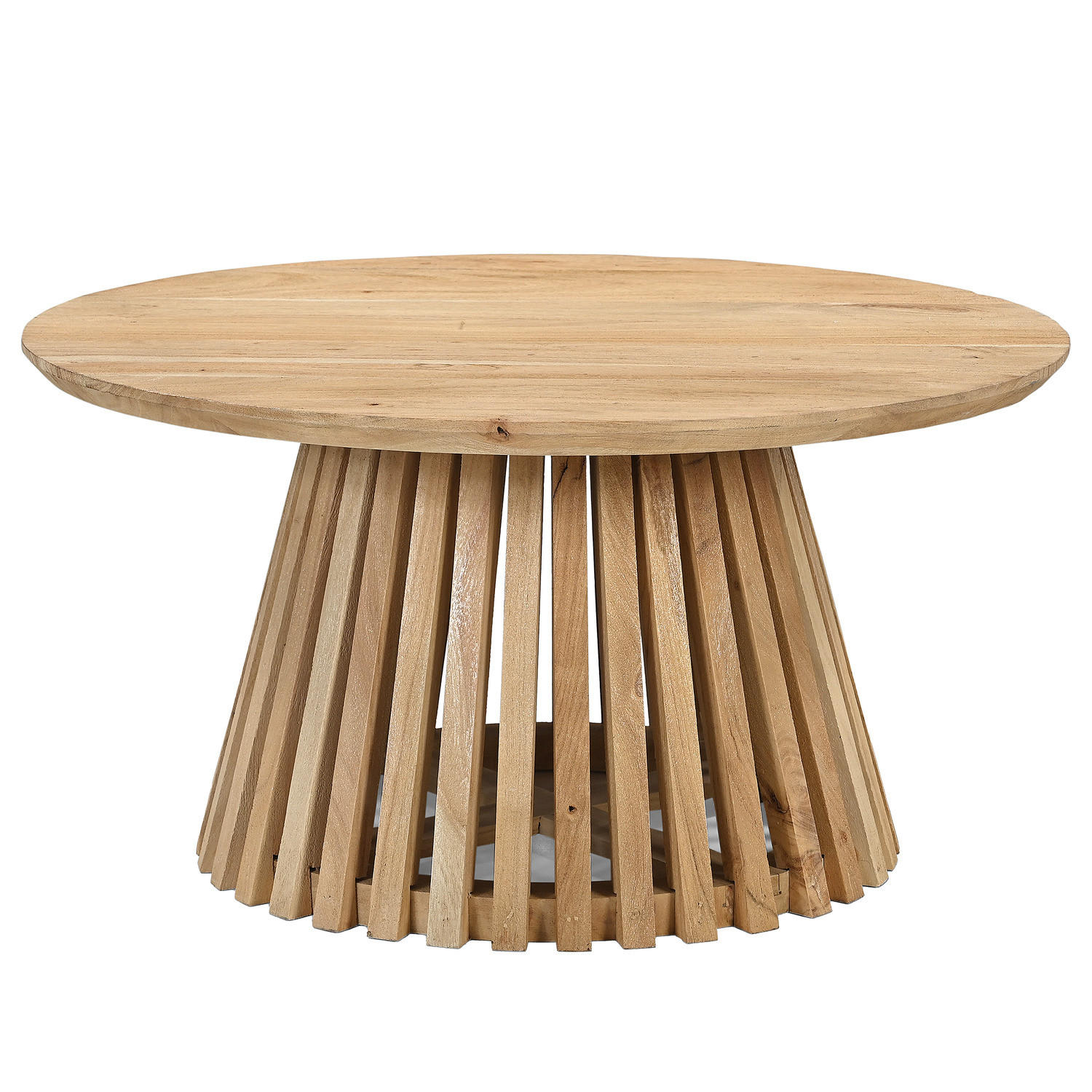 COUCHTISCH - Akazie massiv - Akaziefarben, Holz (80/80/40cm) - home24