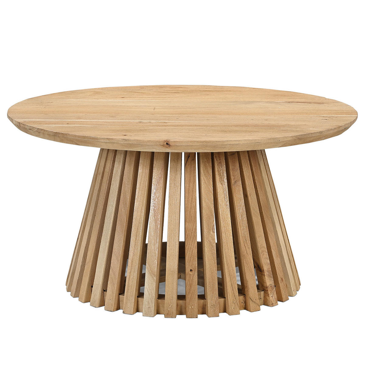COUCHTISCH - Akazie massiv - Akaziefarben, Holz (80/80/40cm) - home24