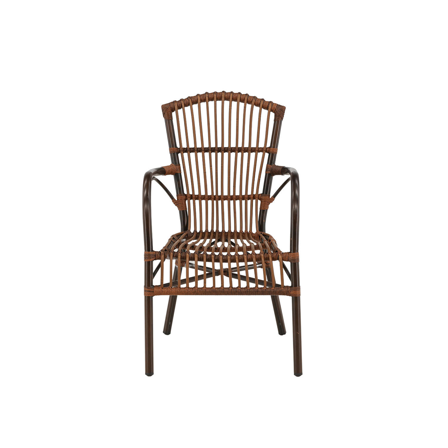 GARTENSTUHL - Braun - Aluminium - 55 x 60 x 63 cm - Braun, Metall (55/60/63cm) - home24