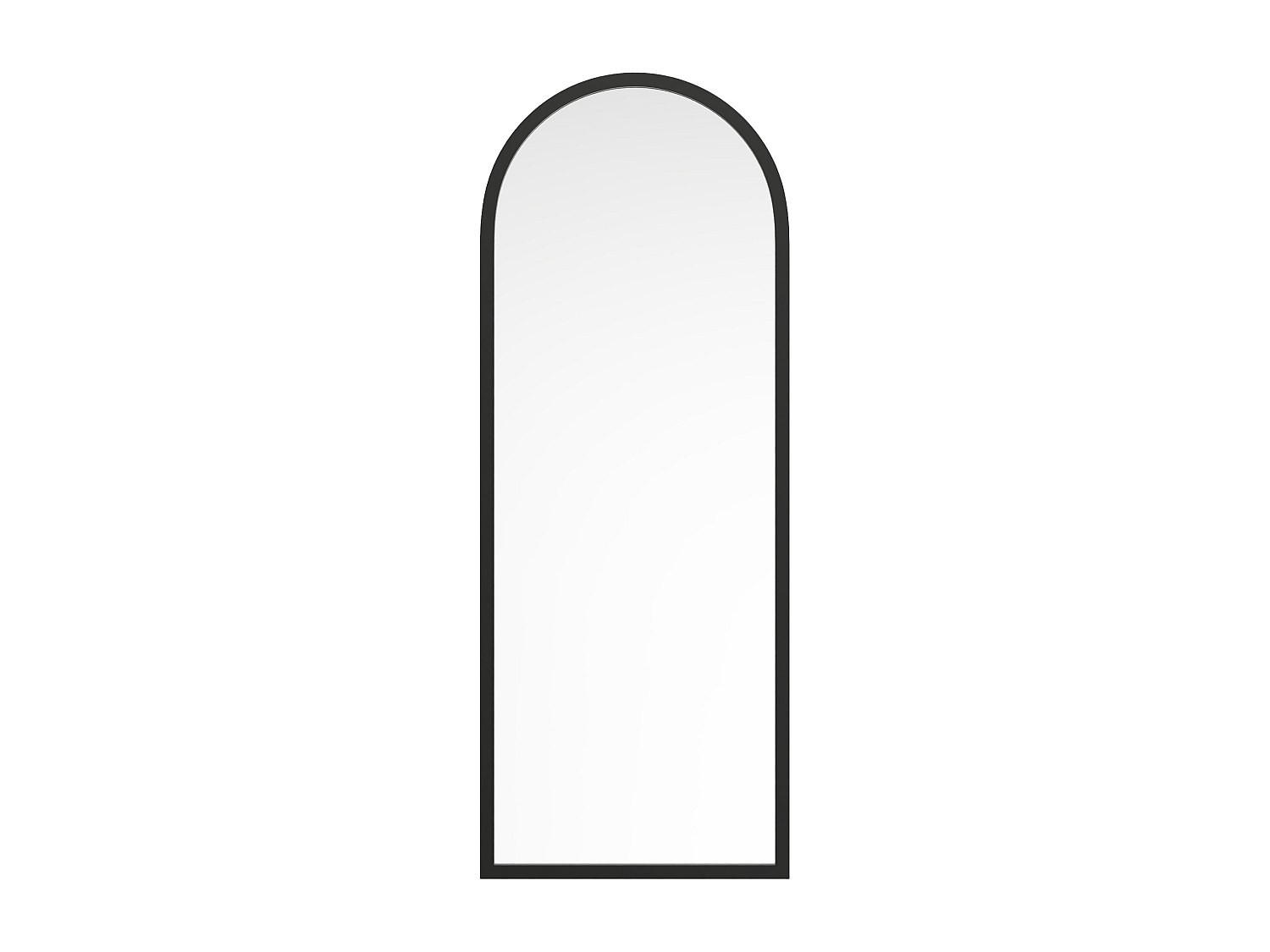 GROSSER bogenförmiger Spiegel - Paulownia-Holz - 65 x 170 cm - Schwarz - SHANGI - Schwarz, Holz (65/170/3cm) - Vente-Unique