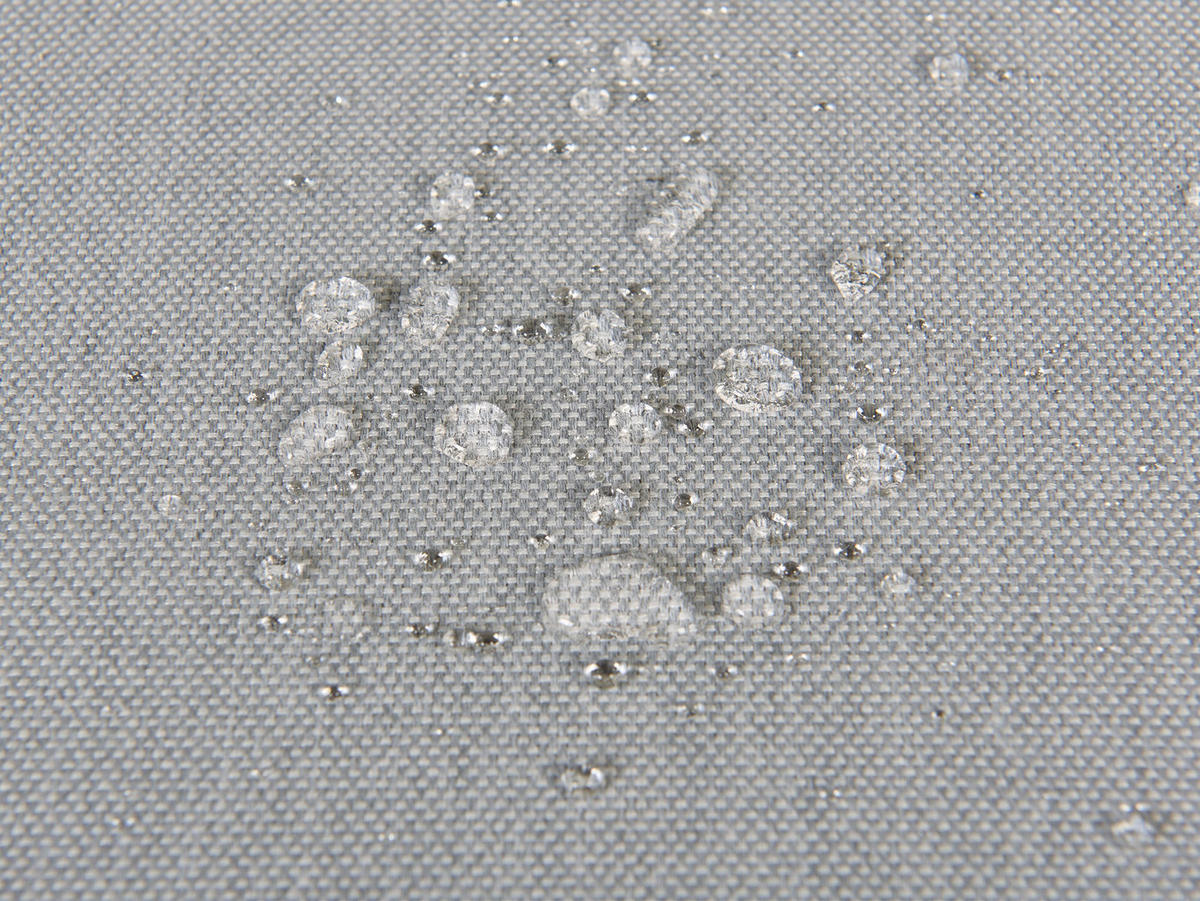 LOUNGE SET 7-Sitzer hellgrau rechtsseitig modular Arezzo - Hellgrau, Textil - Beliani