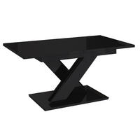 ESSTISCH Schwarz Hochglanz Ausziehbar 140 - 180 cm - Schwarz Hochglanz, Holzwerkstoff (140/80/75cm) - PROSPERO