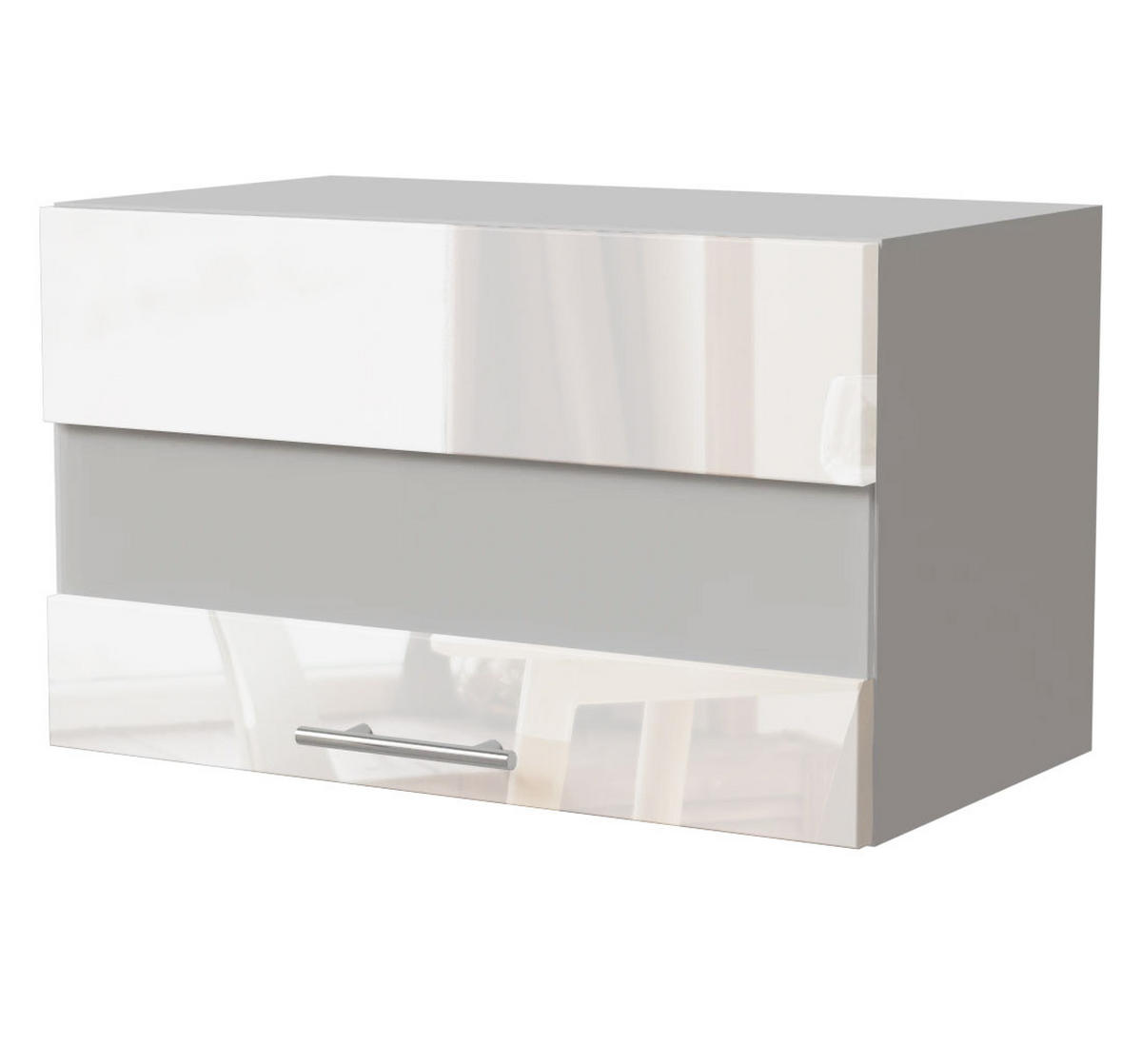 KLAPPHÄNGESCHRANK Essen W4BS/60/LAM Weiß Hochglanz / Weiß Matt 60 / 32,5 / 36cm - Weiß Hochglanz/Weiß, Holz/Holzwerkstoff (60/36/32.5cm) - Feldmann-Wohnen