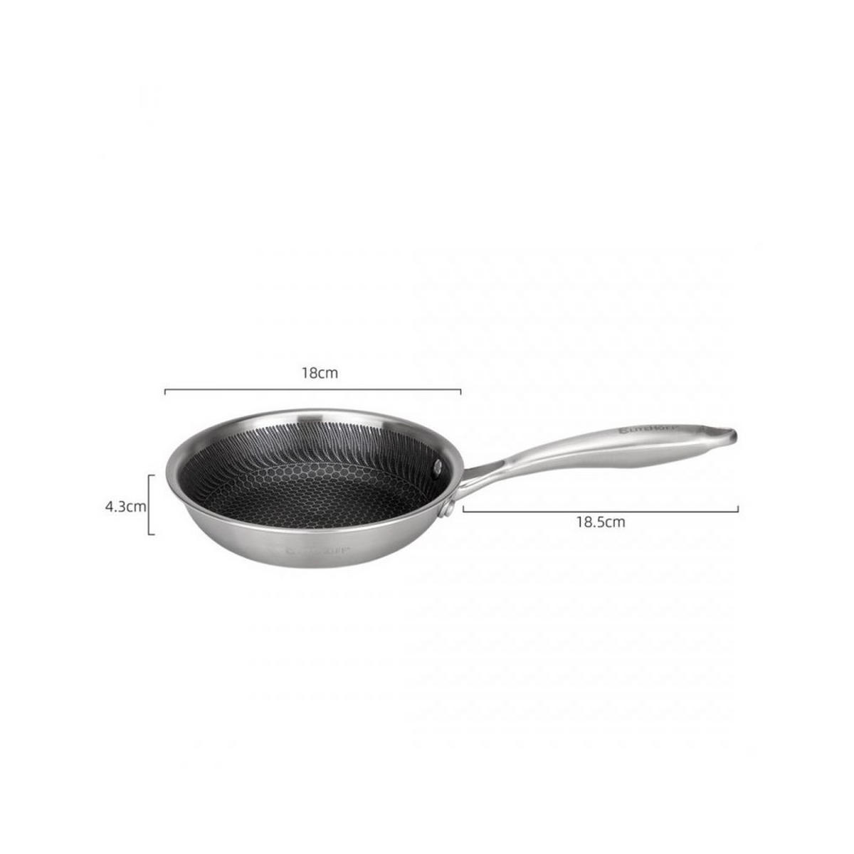BRATPFANNE 62955 - Silberfarben, Metall (18cm) - Elitehoff