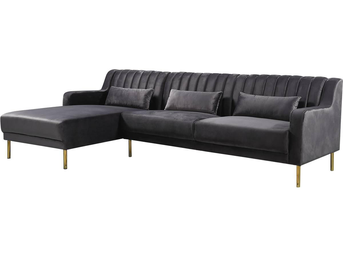 ECKSOFA oliver Grau - Grau, Textil (161/275cm) - Habitat Garten