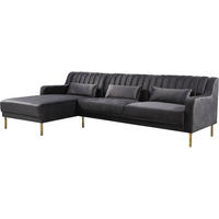 ECKSOFA oliver Grau - Grau, Textil (161/275cm) - Habitat Garten