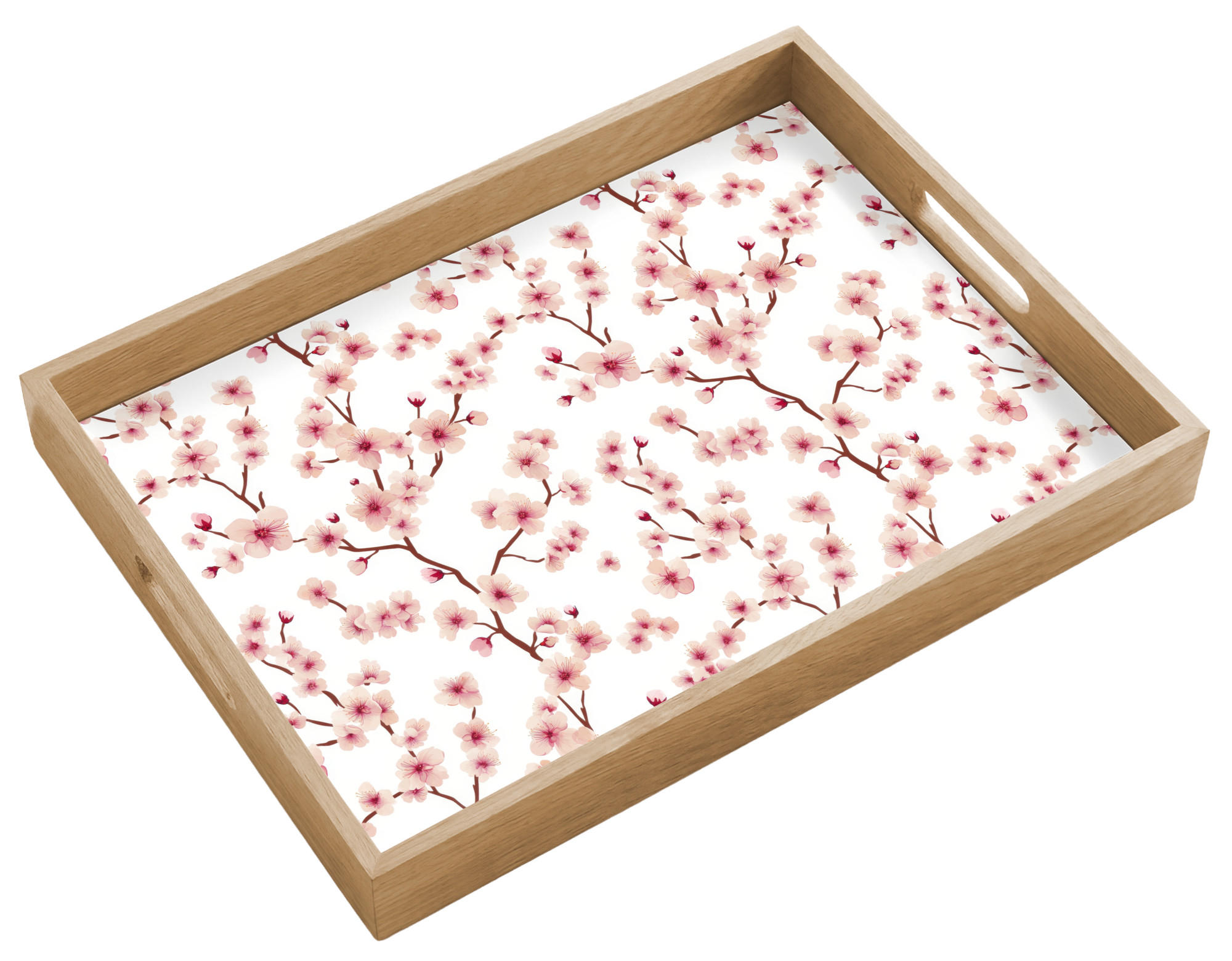 OnlyWow SERVÍROVACÍ PODNOS Třešňový květ - větve - růžová 50x35 cm