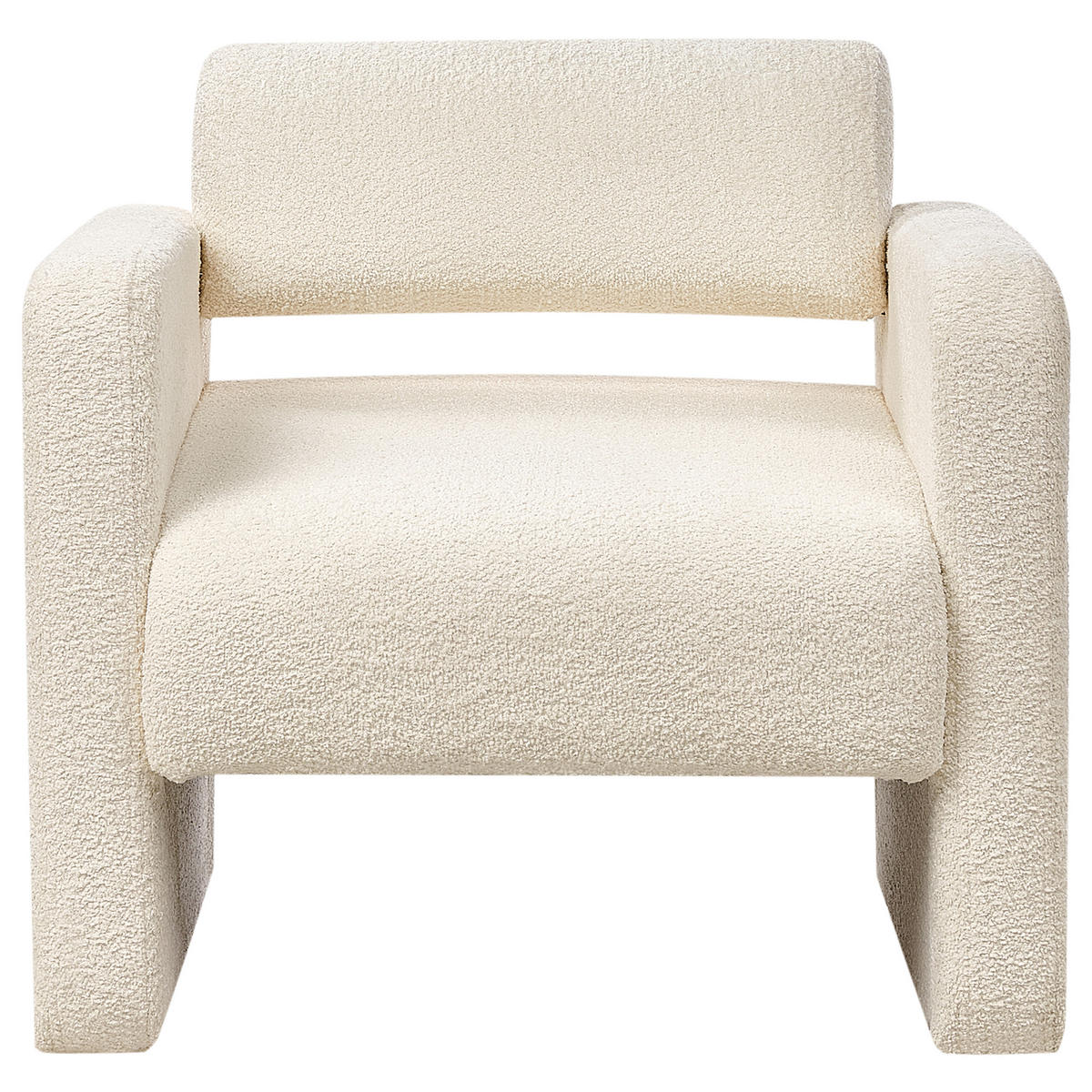 SESSEL Cremeweiß Hallsberg - Weiß, Textil (80/76/80cm) - Beliani
