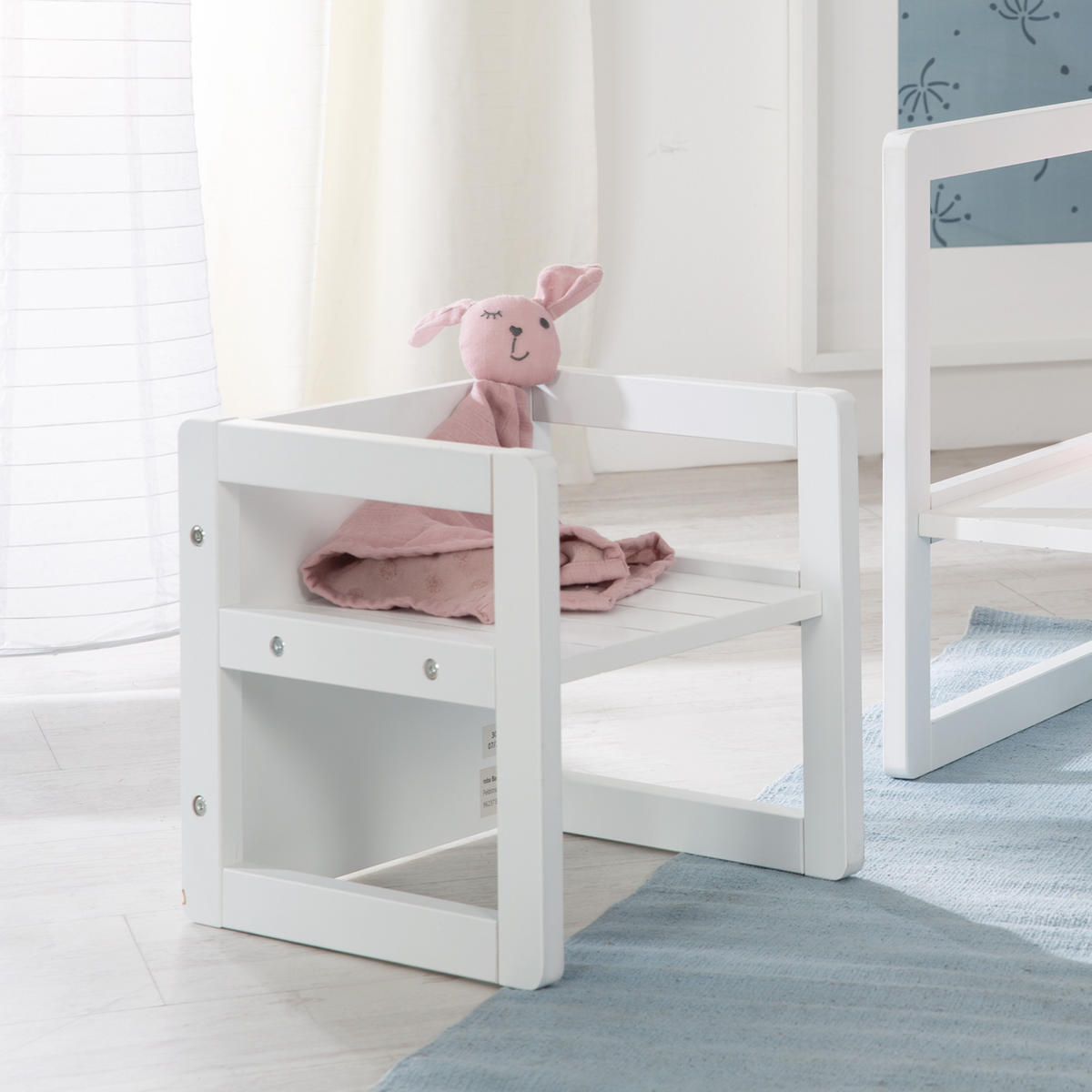SITZHOCKER - Weiß, Holzwerkstoff (30/30/30cm) - Roba
