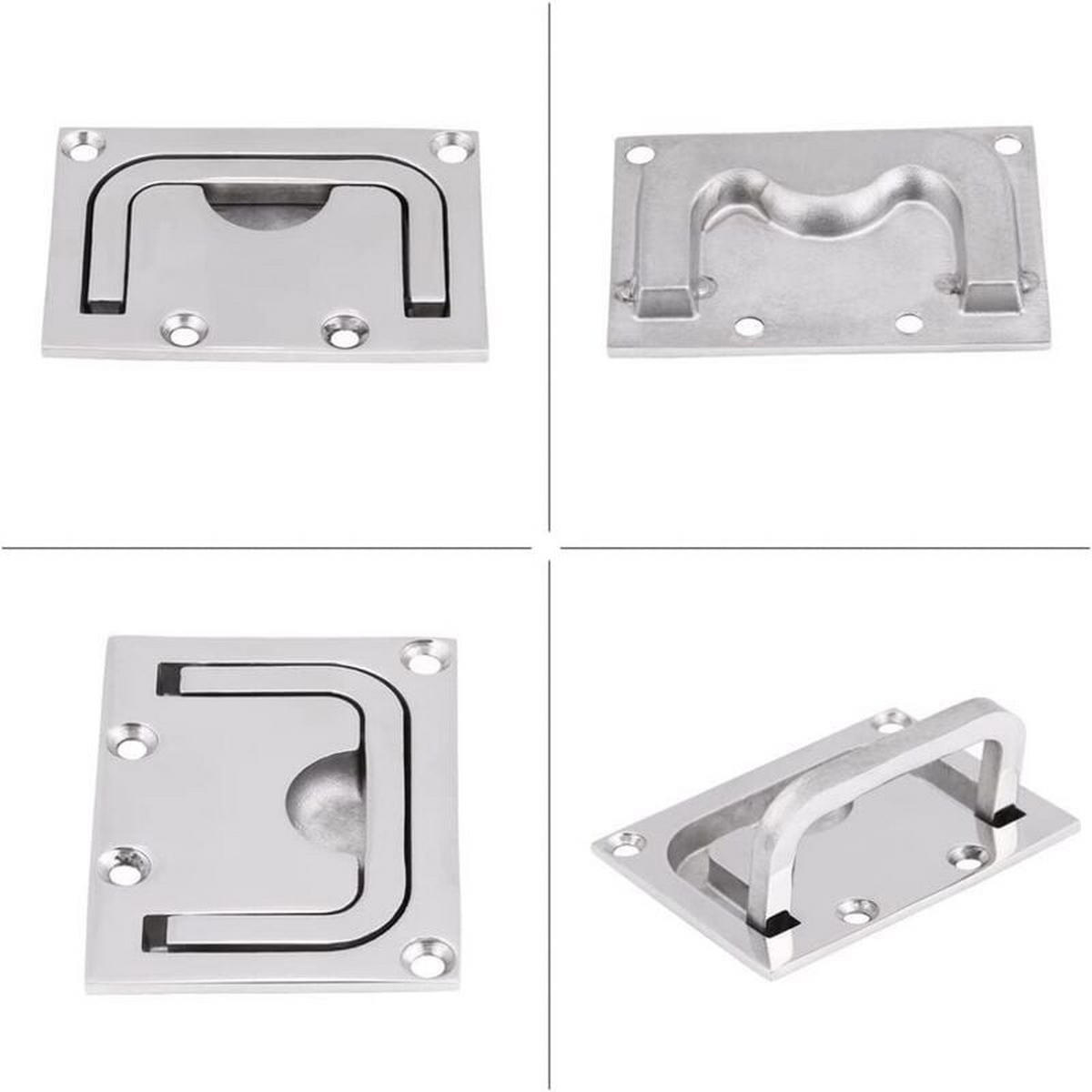 MÖBELGRIFF 2er-Set Edelstahl - Silberfarben, Metall (5.7/2/7.6cm)