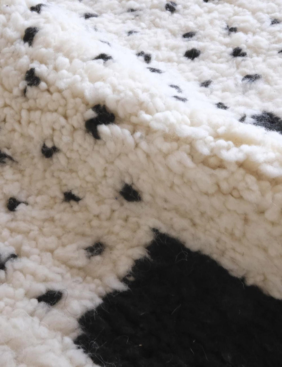 BERBERTEPPICH grafisch Wolle 218x 322 cm - Weiß, Naturmaterialien (218/322cm) - AFK Living